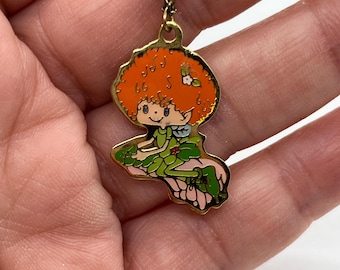 Vintage Herself The Elf Pendant Necklace Meadow Morn