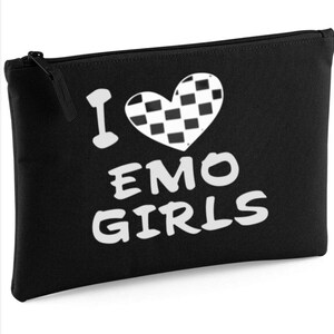 Emo Girls zip make-up iPad mini tablet bag