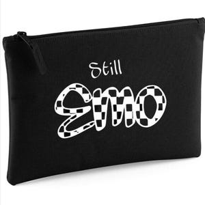 Still Emo zip make-up iPad mini tablet bag