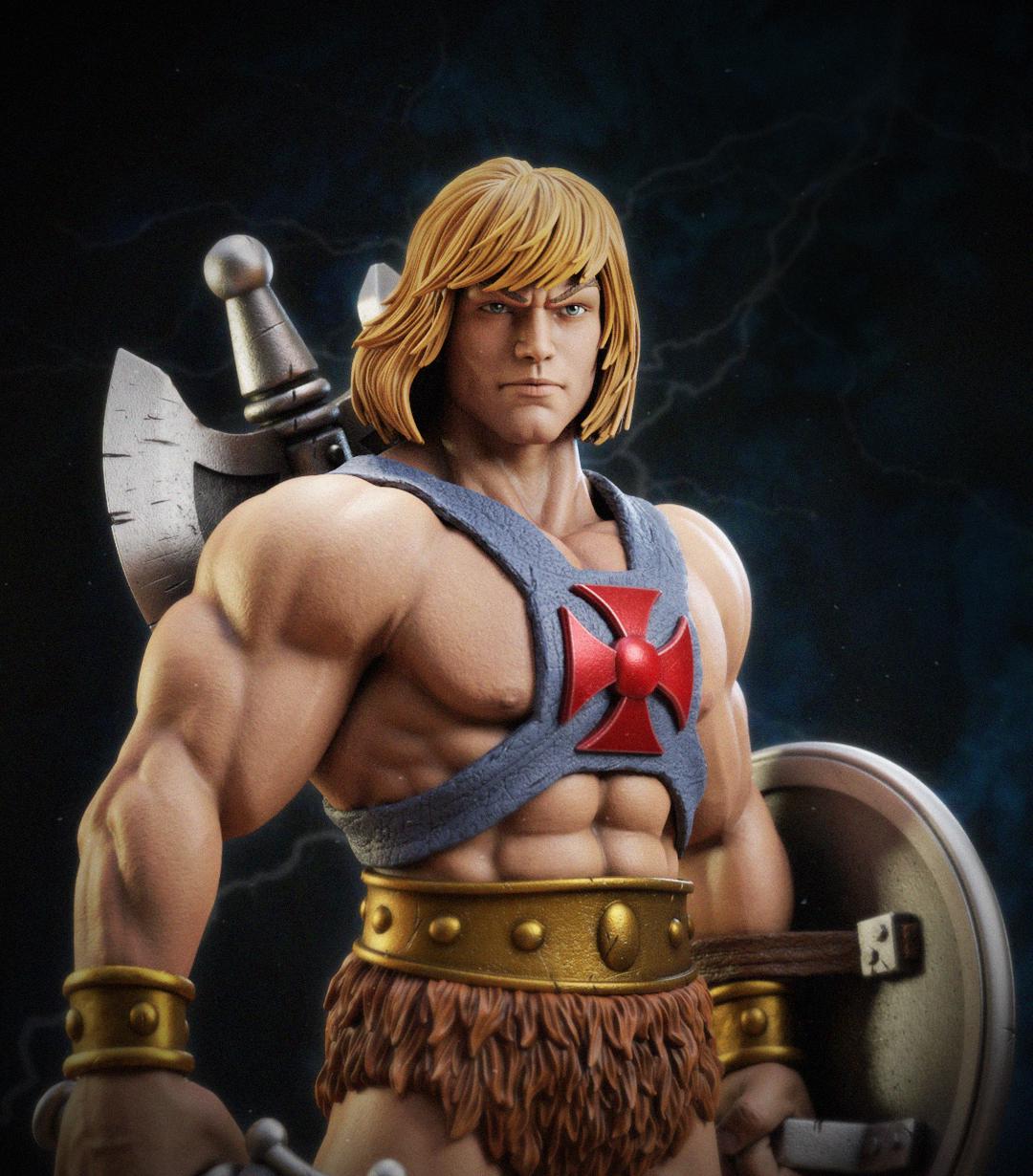 He Man Rigged Model He-man Figure 3D Printer Product - Etsy