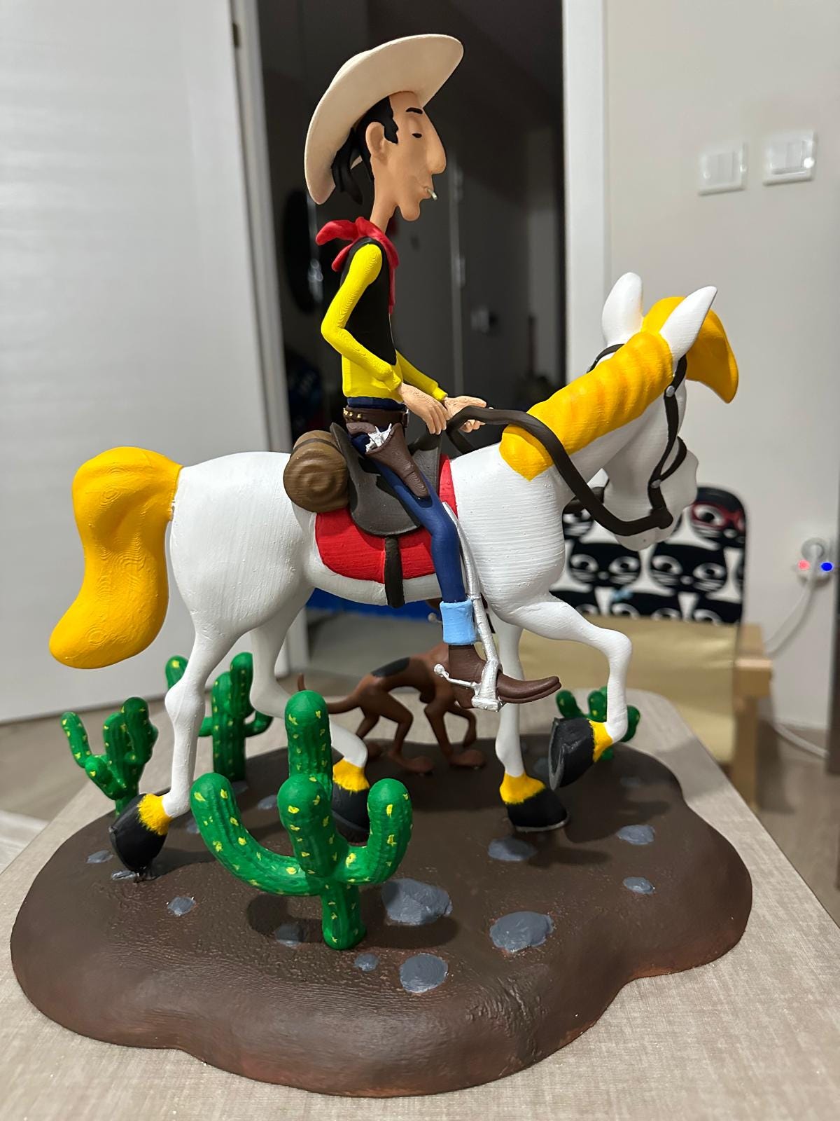 ラッキー・ルーク ヴィンテージ　人形フィギュアバラ売り可能 LUCKY LUKE Lucky Luke Figure - Etsy