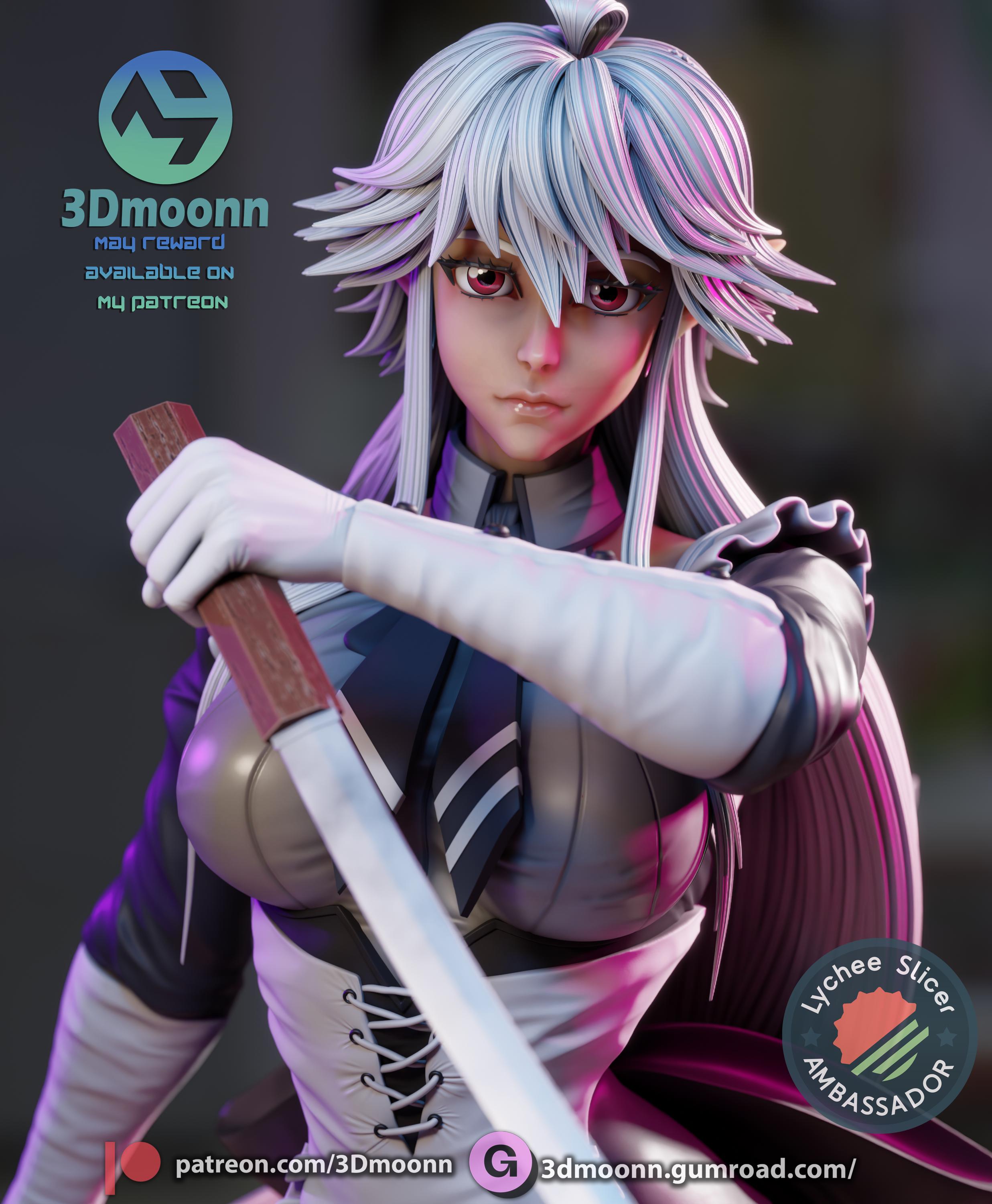 Reanette Elfelt 3D Figure - the Ossan Newbie Adventurer - Etsy