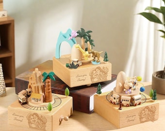 Custom Photo Wooden Train Music Box,Engraved Baby Name Music Box,Personalized Wooden MusicBox,Baby Shower Gift,Newborn Gift,Christmas gift