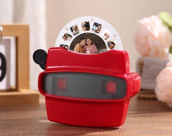 Personalized Custom Retro Photo Viewfinder , Vintage Picture Reel Viewer, Unique Anniversary & Father’s Day Keepsake Gift