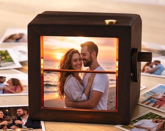 Custom Photo Flipbook Animation Box,Hand Crank Flipbook Box,Hand Crank Flipbook Machine, Personalized Christmas Gift,Anniversary Gifts
