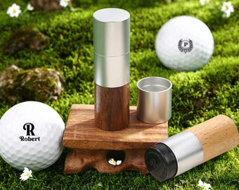 Custom Name Monogrammed Golf Stamp, Personalized Mens Golf Ball Marker, Ink Ball Stamp, Golfer Sport Gifts for Him, Father&#39;s Day Gift