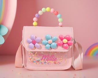 Custom Name Handbag,Handbag Gift,Children's Handbags,Crossbody Bag,Customized Gifts,Little Girl Gift,Personalized Kids Funny Bag For Girls