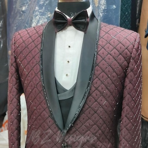 Custom Suit for men | Five-Piece Suit | Wedding Suit | Groom suit | Wedding Suit | Tuxedo | Prom Suit | Custom suit | Groomsmen | Engagement
