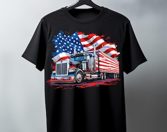 USA Patriot Truck x1 PNG, Svg, EPS 300dpi Splash Paint Shirt America Print Truckers Ready to Download, Print