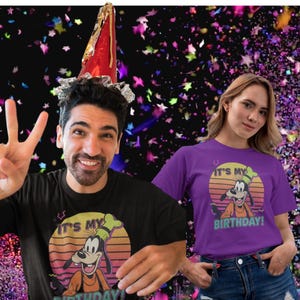 Camiseta de feliz cumpleaños - Camiseta unisex, camiseta retro de dibujos animados de los 80, camiseta divertida para fiesta de cumpleaños, ropa divertida para celebraciones, camiseta vintage para