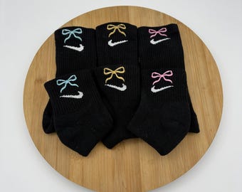 Chaussettes Nike Dri-Fit avec nœud personnalisé – Cheerleading, une paire