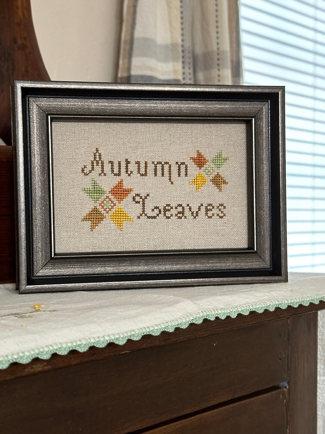 Autumn Leaves PDF Digital Download Cross Stitch Chart - Etsy