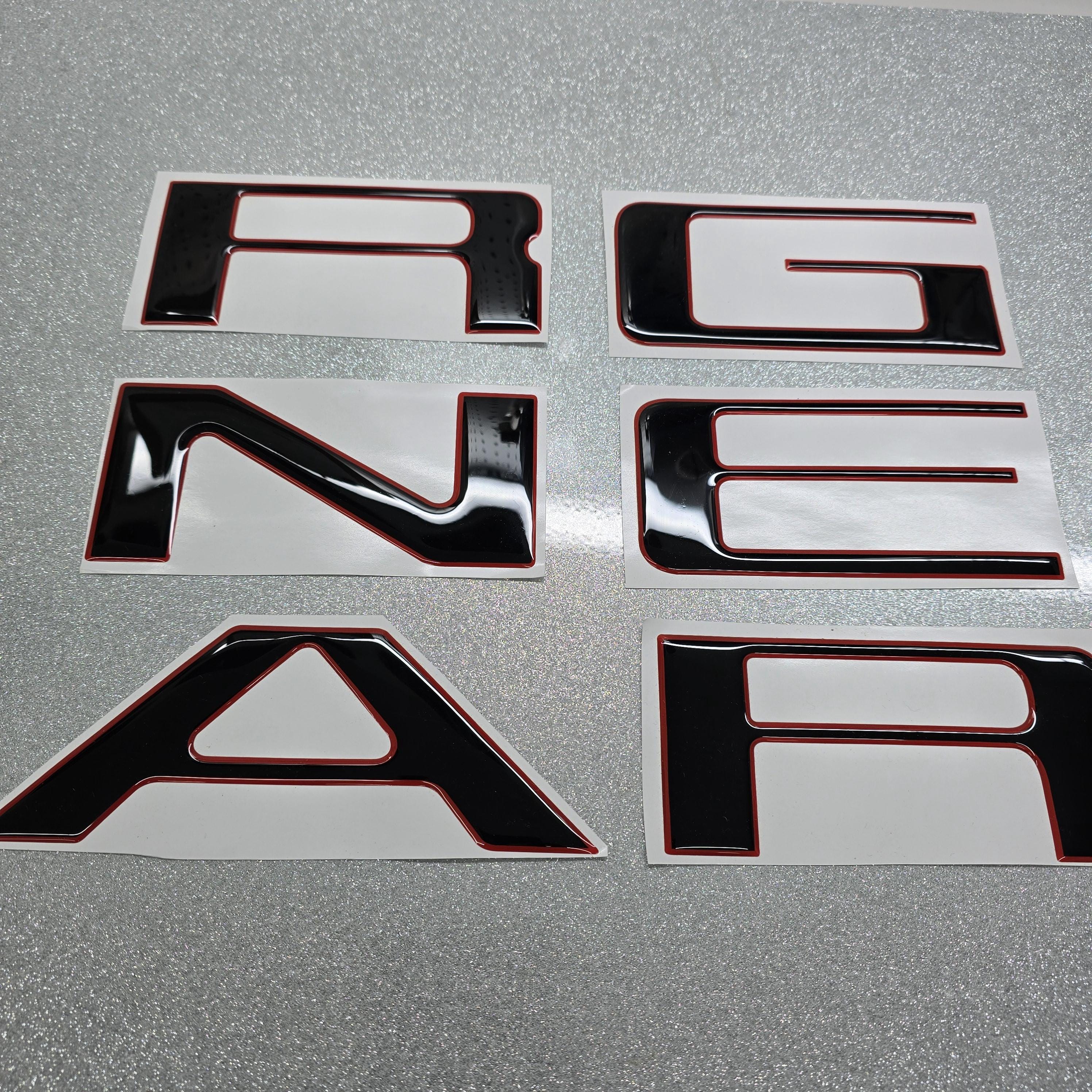thumbnail interactive-video image 1 of 3D Black Domed Raised Tailgate Letters For Honda Ridgeline 2024 2025 – Made In USA 1 of 5