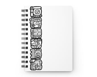 Maya Glyphs Spiral Notebook: Geometric Art Journal - Etsy
