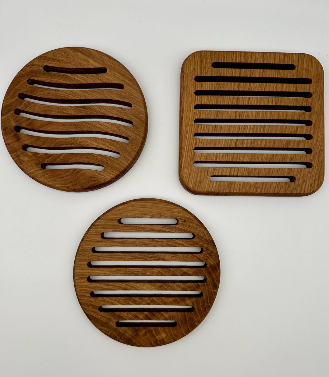 White Oak Trivets – Rustic Charm for Your Kitchen - Etsy