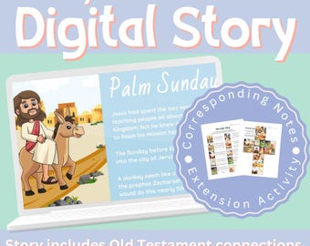 Notas digitales de la historia de Semana Santa y Pascua Actividades de extensión Manualidad de la escuela dominical Domingo de Ramos Cruz de resurrección Tumba vacía Él ha resucitado Santo