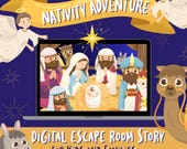 Christmas Bible Escape Room Kids Advent Interactive Activity Church Three Wise Men Epiphany Choose Your Own Adventure Luke 2 Kids and Family
