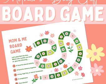 Juego de mesa para el Día de la Madre: Todo sobre mamá, tarjeta interactiva, regalo para niños, manualidad imprimible para niños, cuestionario para mamá, cosas que me encantan de mamá, descarga