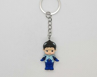 Kewpie Doll Shinji Ikari Keychain from Neon Genesis Evangelion
