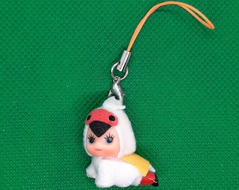 Llavero con forma de loro de muñeca Kewpie, adorno decorativo