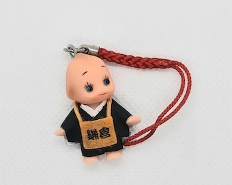 Llavero de monje japonés con forma de muñeca Kewpie, mascota decorativa