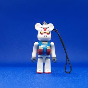 Bearbrick 70% Gundam Mobile Suit Figures Keychain Pair (red