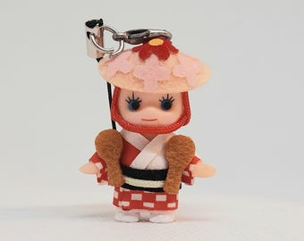 Kewpie doll Japanese Samurai ornaments/mascot