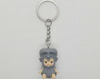 Gegege Kitaro Konaki-Jijii Kewpie Baby Angel Llavero 3 cm de alto Raro