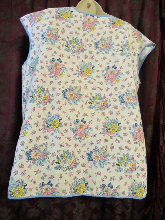 Colorful Floral Kitchen  Apron / Artist Coverup V… - image 2