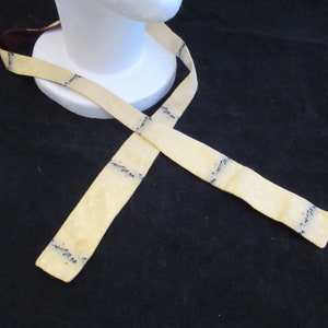 Adjustable Abstract Stripe Pattern Silk Bowtie Vintage 40&#39;s  Tieable Bowtie