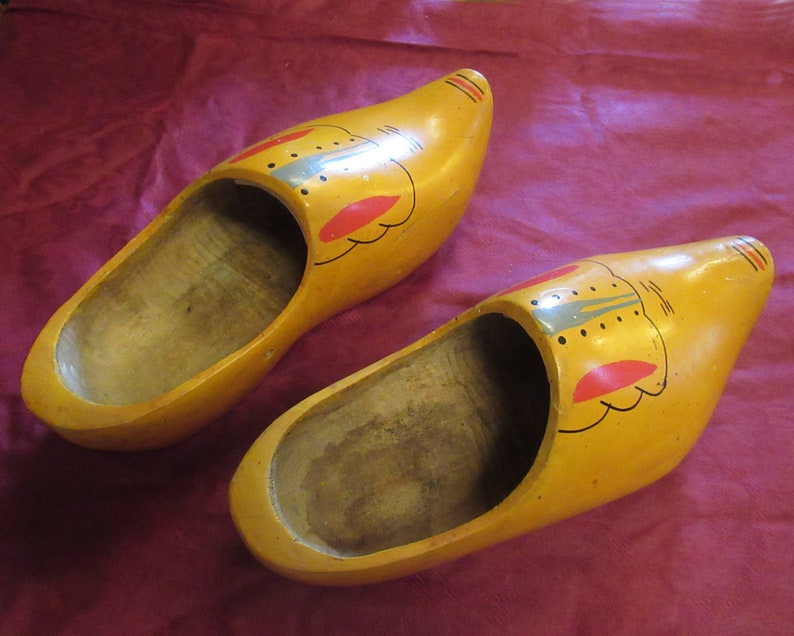 Dutch Wooden Shoes Clog Sabot 1 pair Vintage 1930's | Etsy