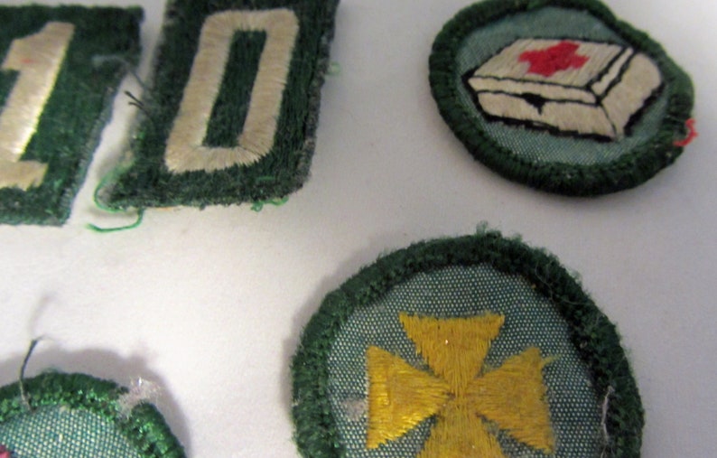 6 Girl Scout Badges Vintage 60/'s