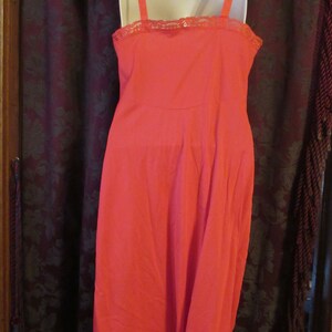 Crimson Red Slip Dress Smexy Vintage 50's image 3