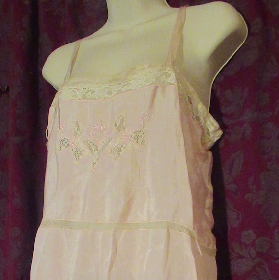 Silk Step In Chemise Underwear Vintage 20's