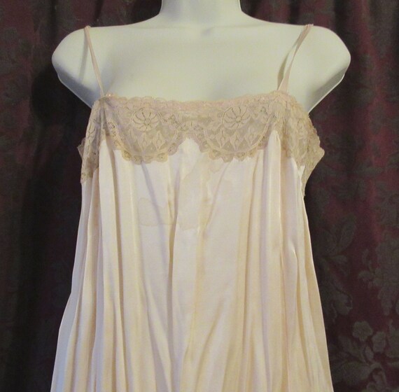 Peach Silk Straight Slip Vintage 20's