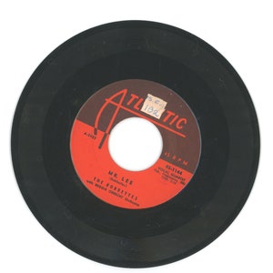 The Bobbettes with Reggie Obrecht Orchestra 45 Vinyl Record Vintage Mr. Lee and Look at the Stars 1957