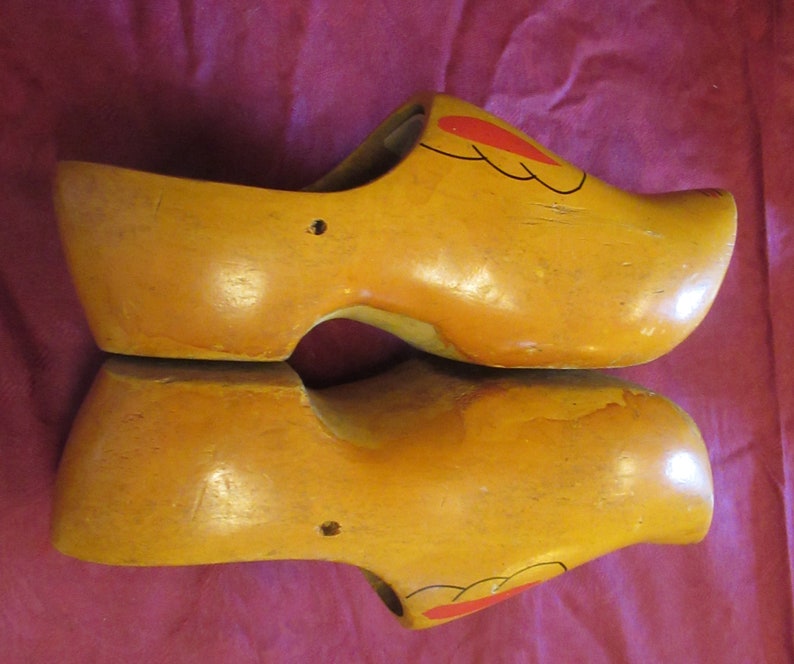 Dutch Wooden Shoes Clog Sabot 1 pair Vintage 1930's | Etsy