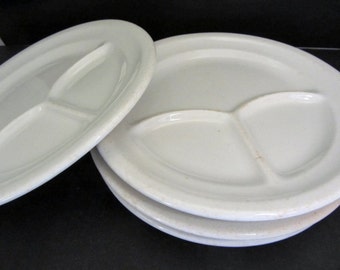 4 McNicol Stoneware Restaurant Plates Vintage