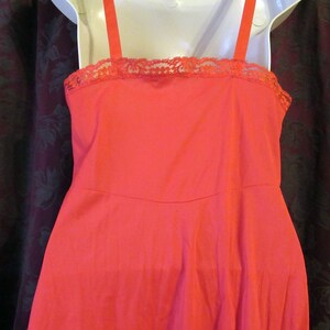 Crimson Red Slip Dress Smexy Vintage 50's image 4