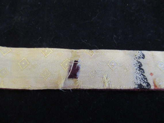 Adjustable Abstract Stripe Pattern Silk Bowtie Vi… - image 8