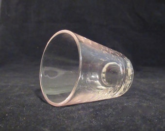 Five Clear Shot Glasses / Toothpick Holder  Vintage 50's Bar Ware