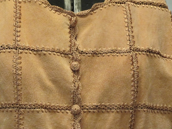 Leather Patchwork Jacket Vintage 80's - image 2