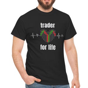Trader for Life Heartbeat grunge effect T-Shirt Best Gift for Trader Dad Best Trader Gift Forex Trading Crypto Trader Christmas gift trader