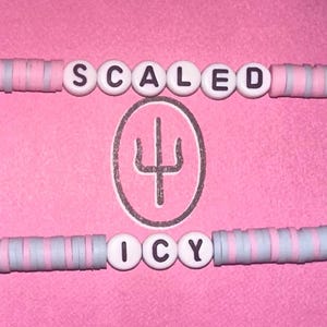 twenty one pilots Scaled and Icy friendship bracelets