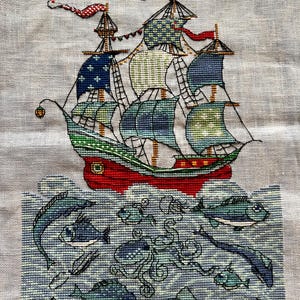 Finished completed Cross stitch finished embroidered painting embroidery counted cross stitch needlework gift ship