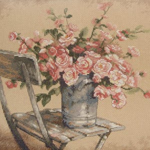 Finished completed Cross stitch finished embroidered painting embroidery counted cross stitch needlework gift roses