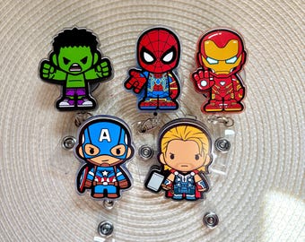 Carrete de insignias de superhéroe