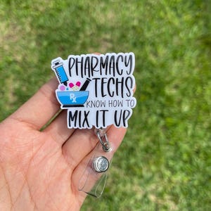 Pharmacy Tech Badge Reel || Pharmacist Badge Reel || Medicine Badge Reel