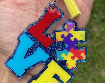 Autism Keychain || Autism Awareness Keychain ||