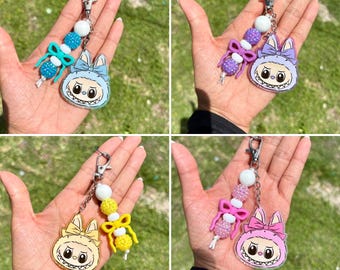 Cute Monster Keychains || La BuBu Keychain